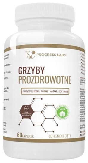 

Progress Labs, Грибы, способствующие укреплению здоровья, Кордицепс Рейши Шиитаке Майтаке Львиная грива, 60 капсул. Inna marka