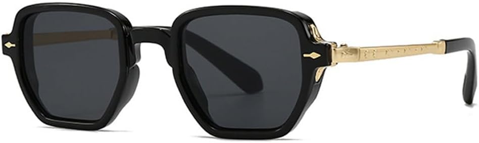 

Ретро-заклёпки, женские солнцезащитные очки класса люкс, модные градиентные линзы, защита от УФ-излучения UV400, мужские солнцезащитные очки в тренде TKKTLLT, Black Gray