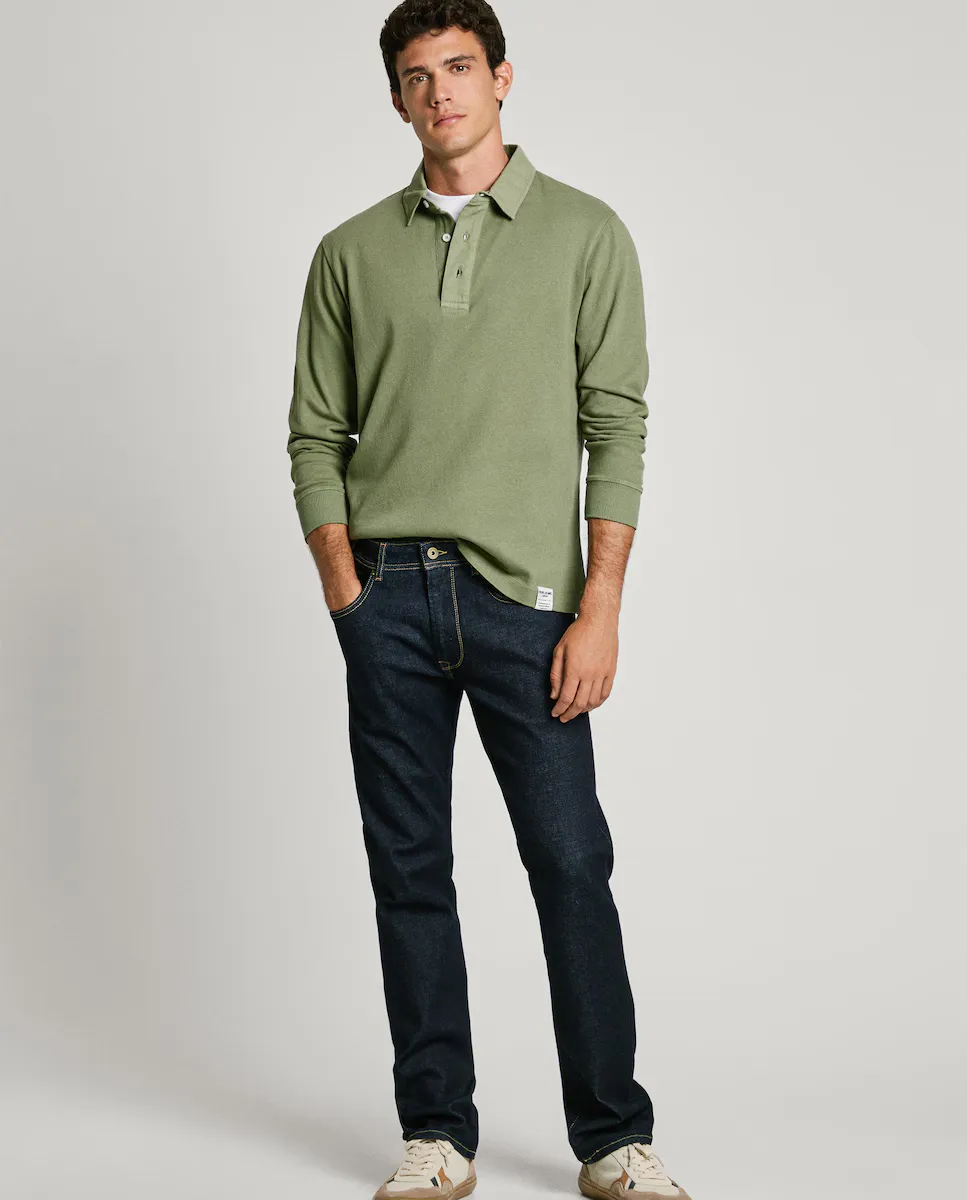 

Мужские джинсы прямого покроя Cash Fit, прополосканные Pepe Jeans, синий