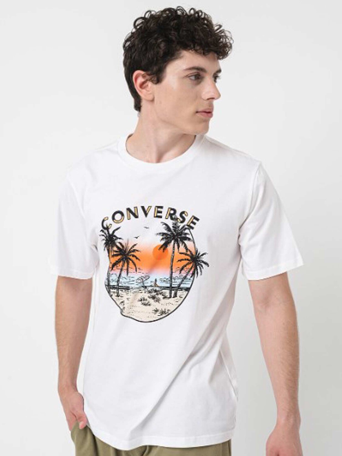 

Футболка Converse M PALM RESORT TEE, белый