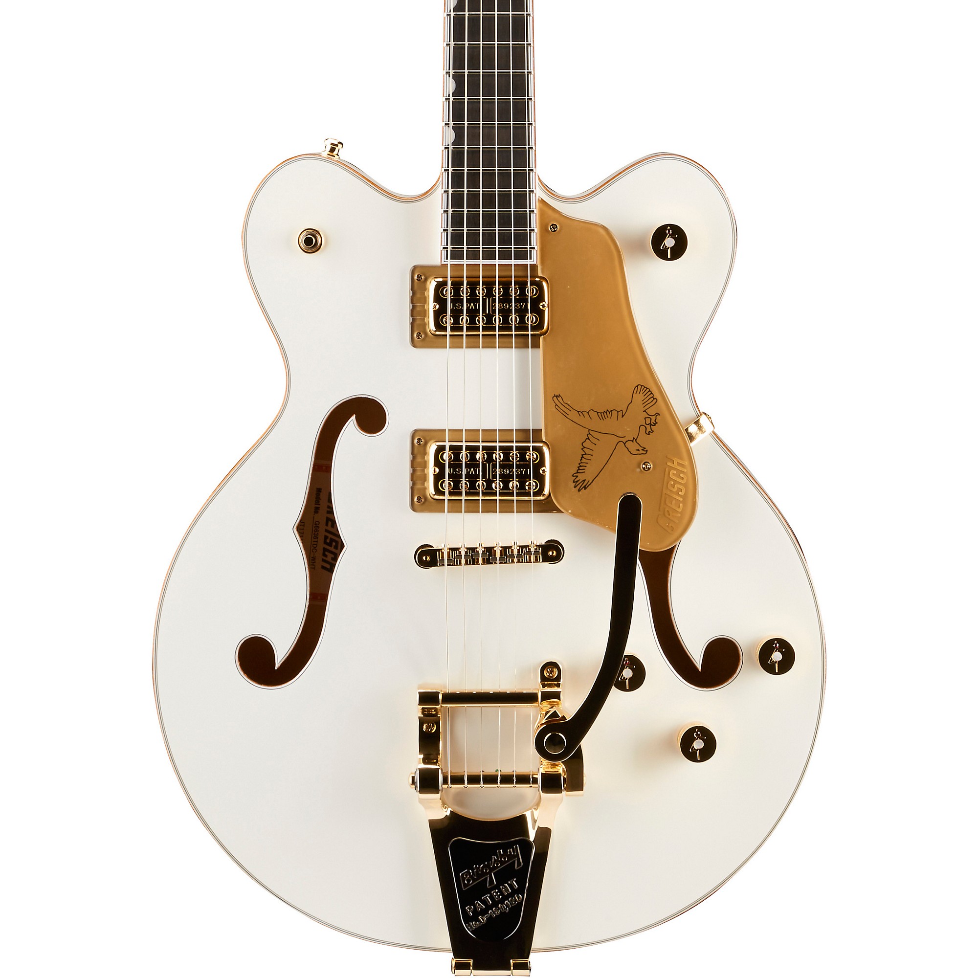 

Gretsch Guitars G6636T Players Edition Falcon Center Block Полуполая электрогитара Bigsby, белая