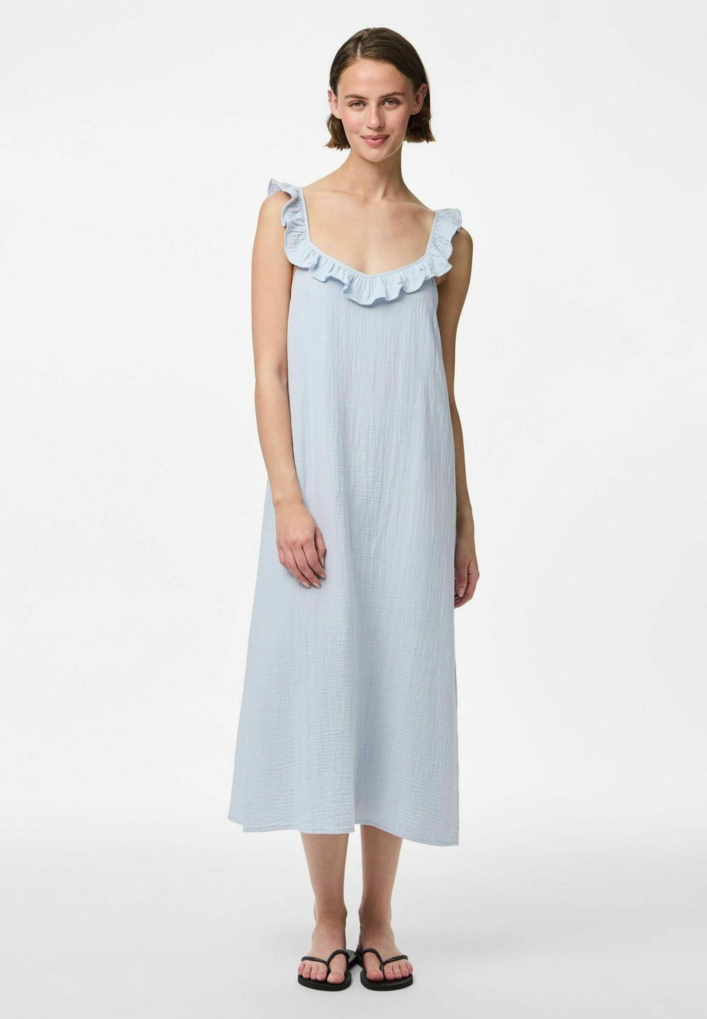 

Повседневное платье PCSASTINA DRESS Pieces, светло-голубой