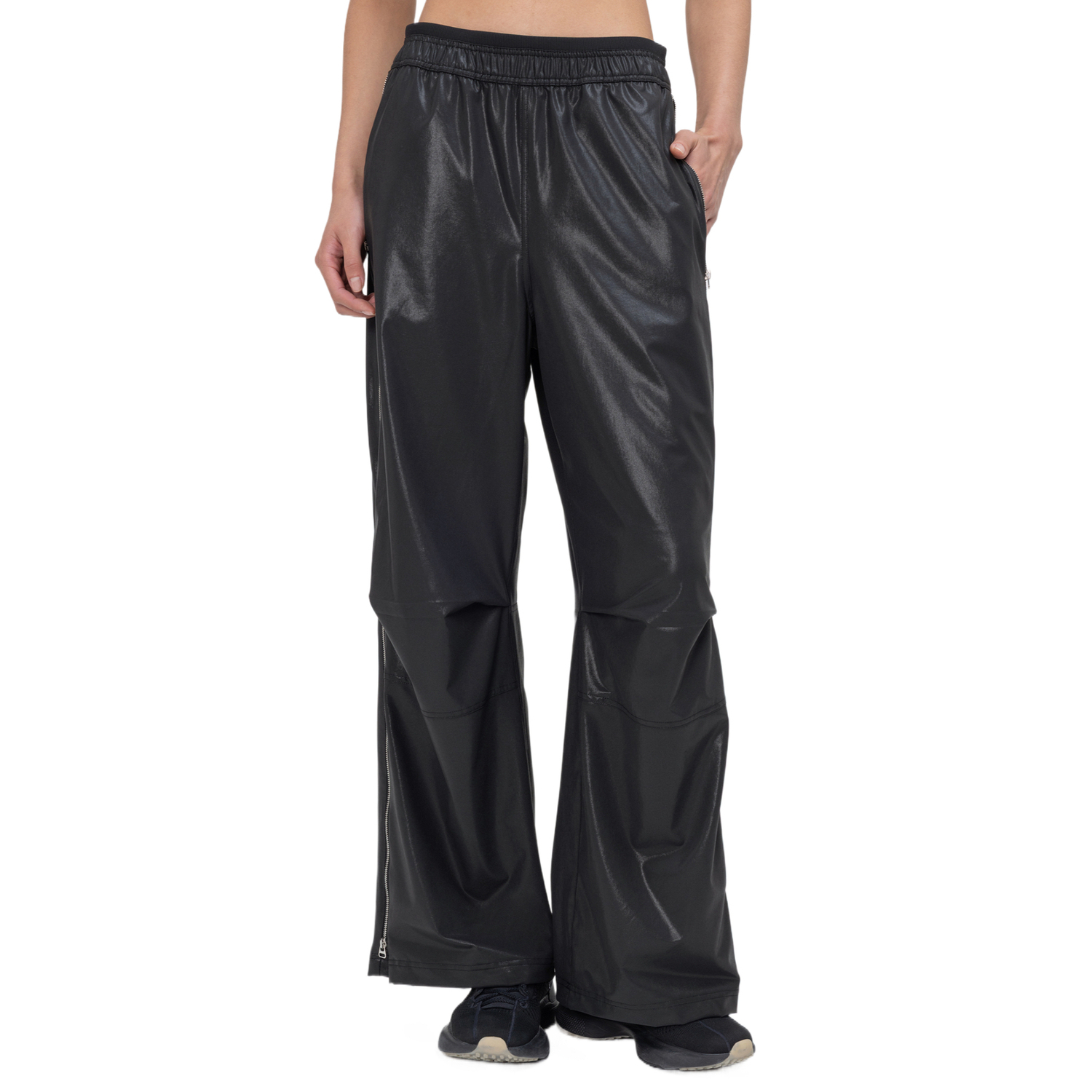 

Lululemon Женские повседневные брюки Highlighter с глянцевым принтом foil в черном цвете