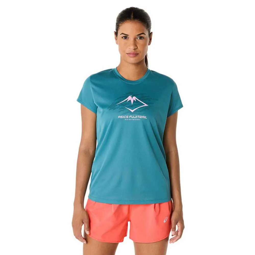 

Футболка с коротким рукавом спортивная Asics Fujitrail Logo, синий