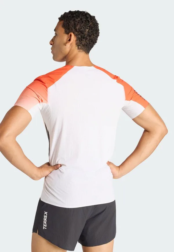 Футболка terrex xperior pro print Adidas Terrex, White/Semi Impact Orange — фото 2