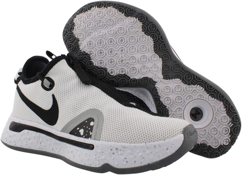 Мужские кроссовки Nike PG 4 Trainer для повседневной носки, белый/черный — фото 2