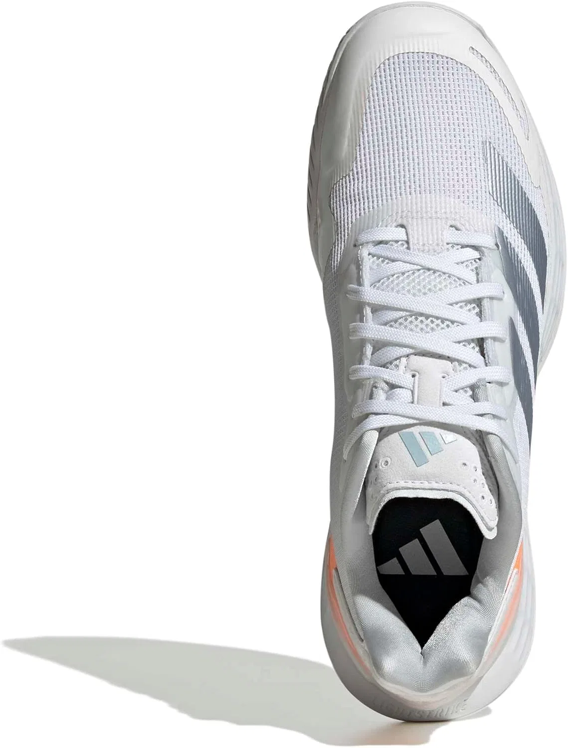 Кроссовки теннисные Adidas Defiant Speed 2, White/Halo Blue/Beam Orange — фото 3