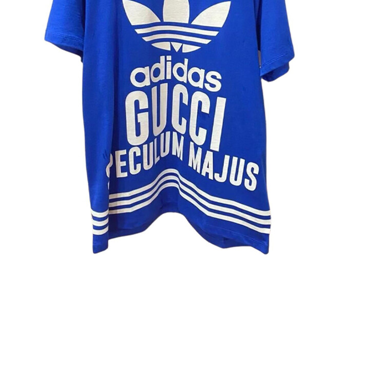 Футболка женская Adidas X Gucci, темно-синий — фото 4
