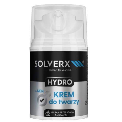 

Крем для лица для мужчин, 50 мл Solverx, Hydro