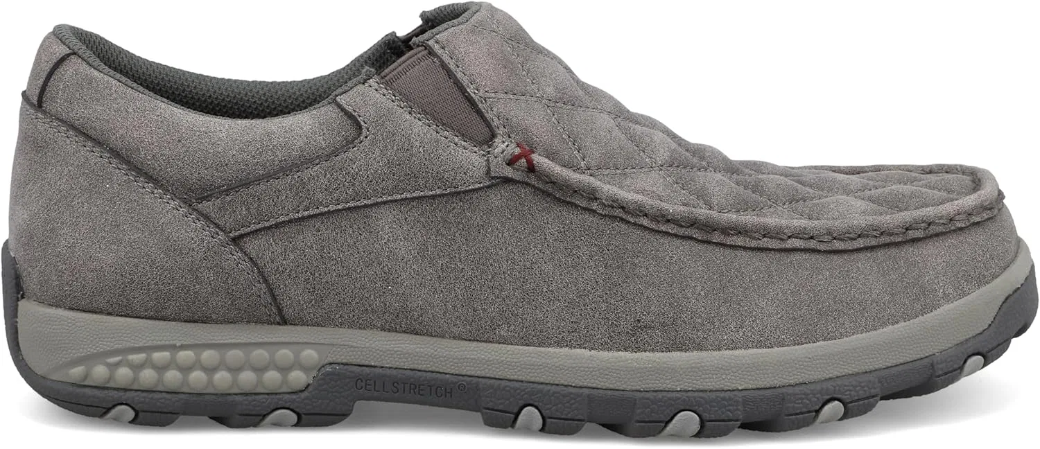 Мужские мокасины-тапочки Twisted X Chukka Driving Moc Ankle Boots Chukka Boots, Gray — фото 4