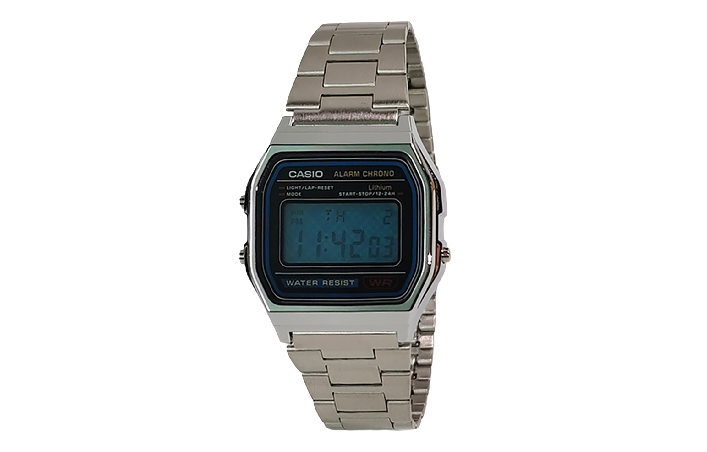 

CASIO Часы Retrofit Series Quartz Movement Stainless Steel Strap Watch Men's Watch Blue Dial