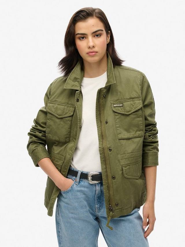 

Куртка женская Superdry m65 с накладными карманами, оливковый