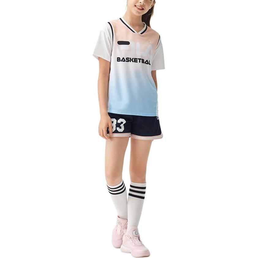 FILA KIDS Шорты детские королевского синего цвета — фото 4