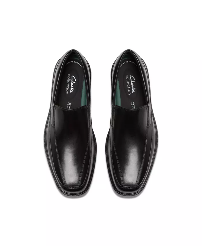 Мужские кожаные лоферы Cosgrove Free Clarks, черный — фото 3