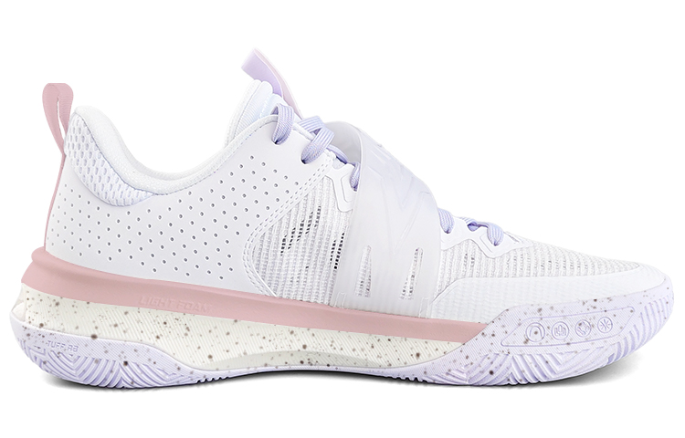 

Баскетбольные кроссовки Liren 3 Basketball Shoes Men Low-Top White/Pink Lining