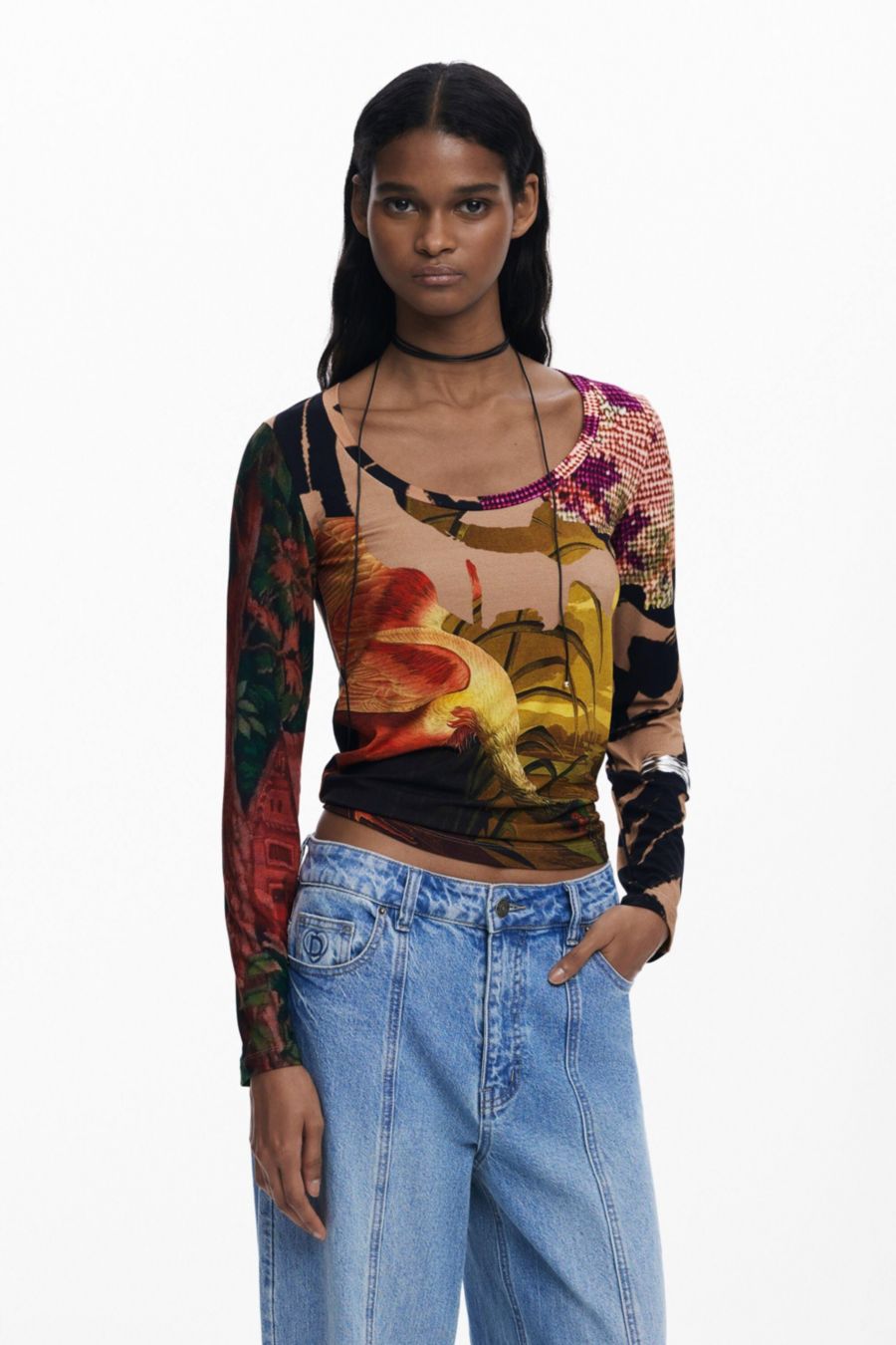 

Женская футболка, разработанная г-ном Кристианом Лакруа Desigual, Pink, Розовый, Женская футболка, разработанная г-ном Кристианом Лакруа Desigual, Pink