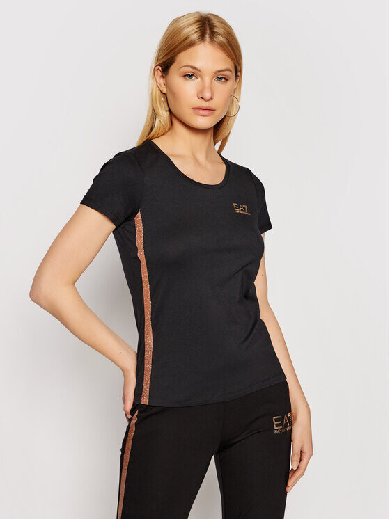 

Футболка узкого кроя Ea7 Emporio Armani, черный