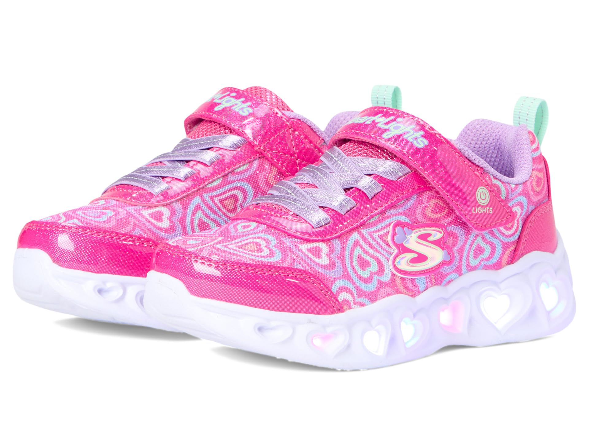 

Кроссовки SKECHERS KIDS Heart Lights - Boogie Love 303257L, Hot Pink/Multi