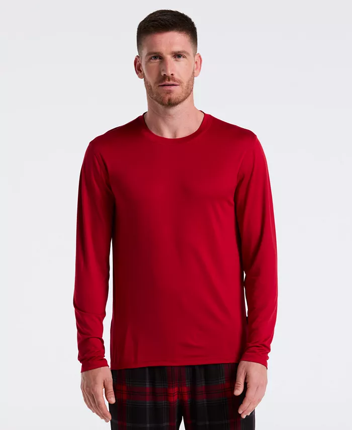 

Мужская роскошная футболка-пижама Deluxe Touch Knit Crewneck Perry Ellis Portfolio, красный
