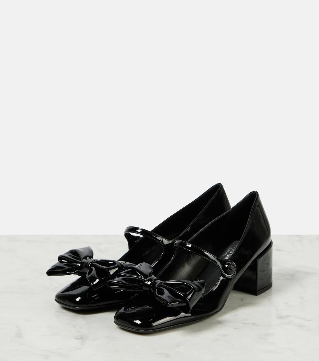 Туфли Мэри Джейн Bowjane из лакированной кожи Valentino Garavani, черный — фото 4