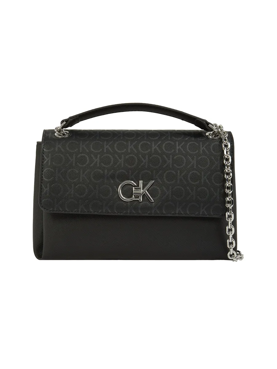 

Сумка через плечо Calvin Klein "RE-LOCK CONV SHOULDER BAG_MONO", черный