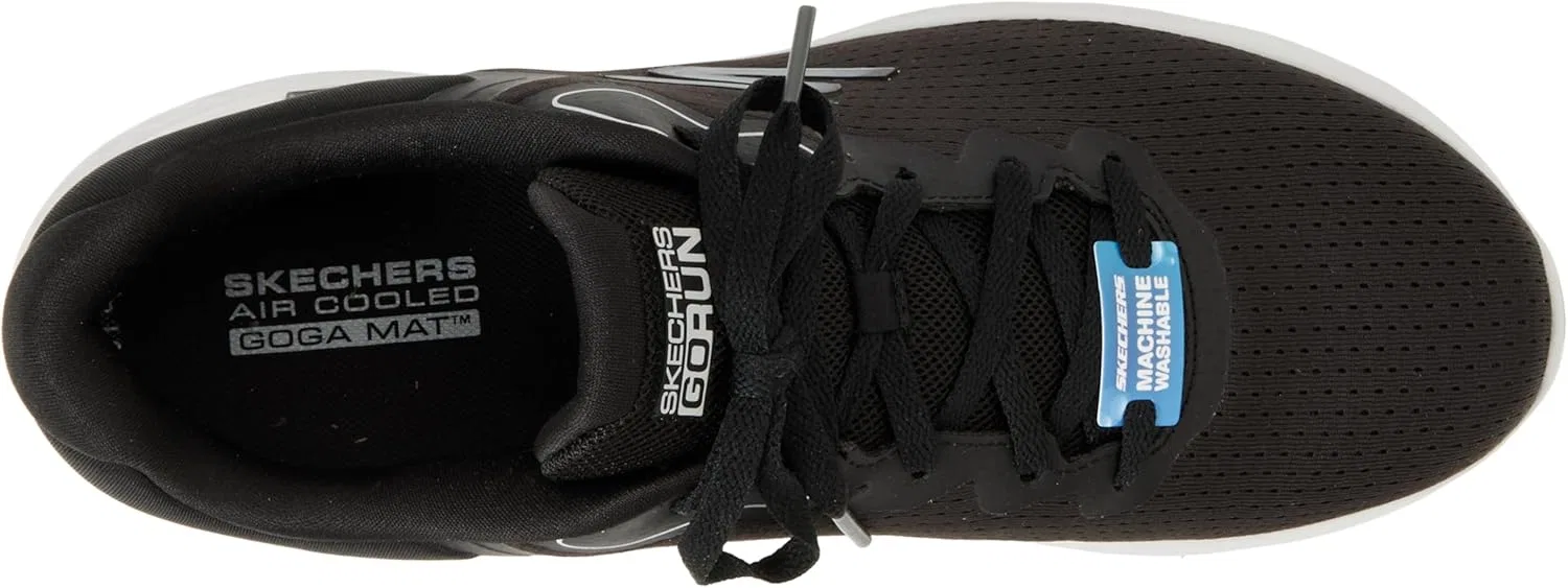 Мужские кроссовки Skechers Go Run Lite Anchorage, Black And Grey Textile Synthetic — фото 3