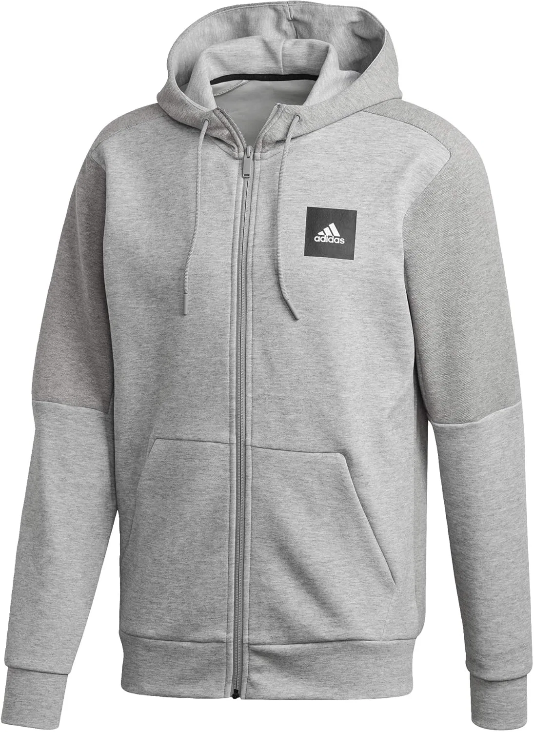 Толстовка Adidas Must Have Full Zip Stadium с капюшоном, Medium Grey Heather