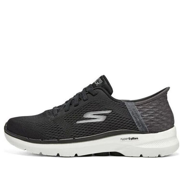 

Кроссовки go walk 6 slip ins 'black' Skechers, черный