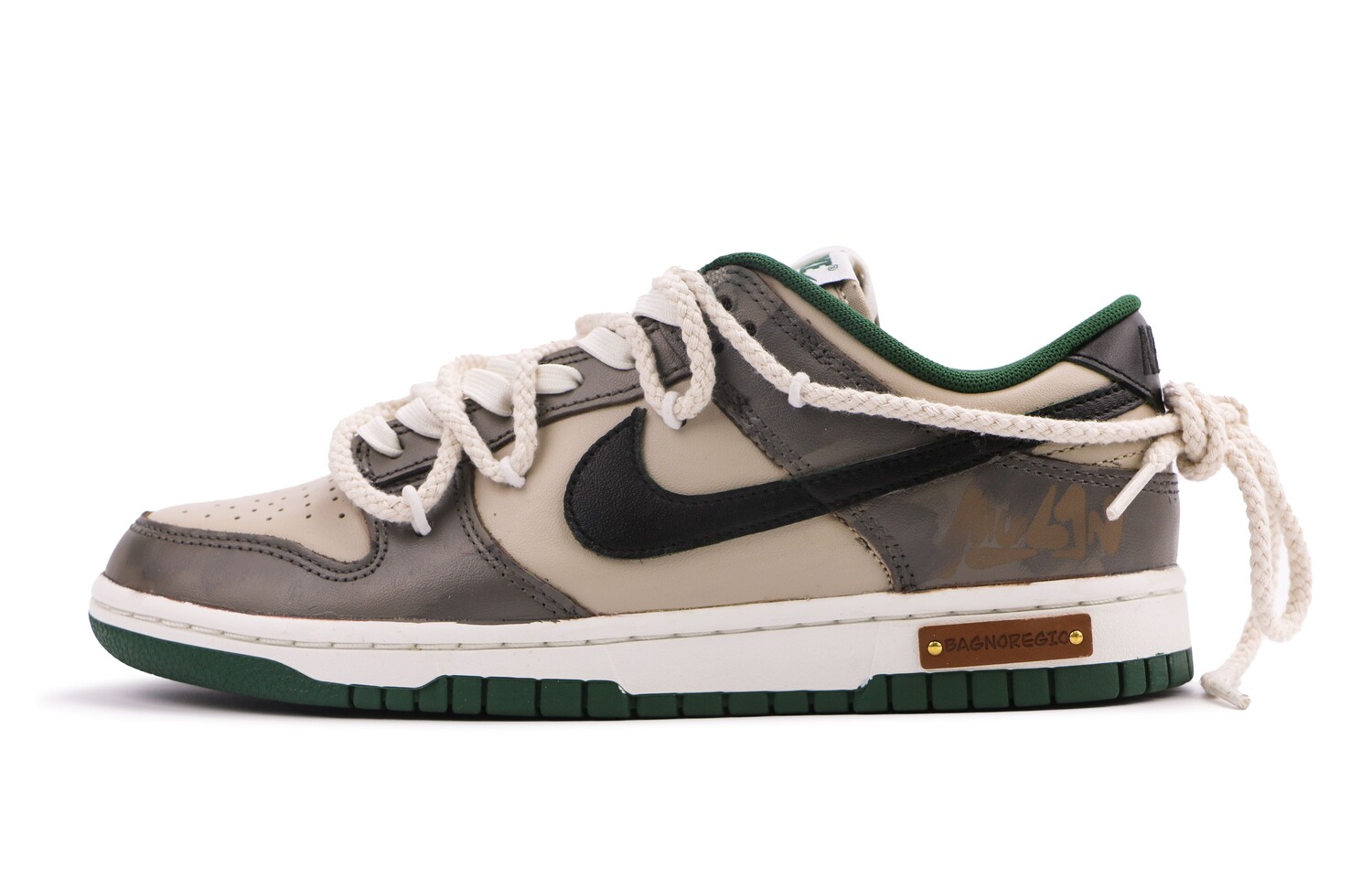 

Кроссовки Nike Dunk Skateboarding Shoes Unisex Low-top Brown, коричневый