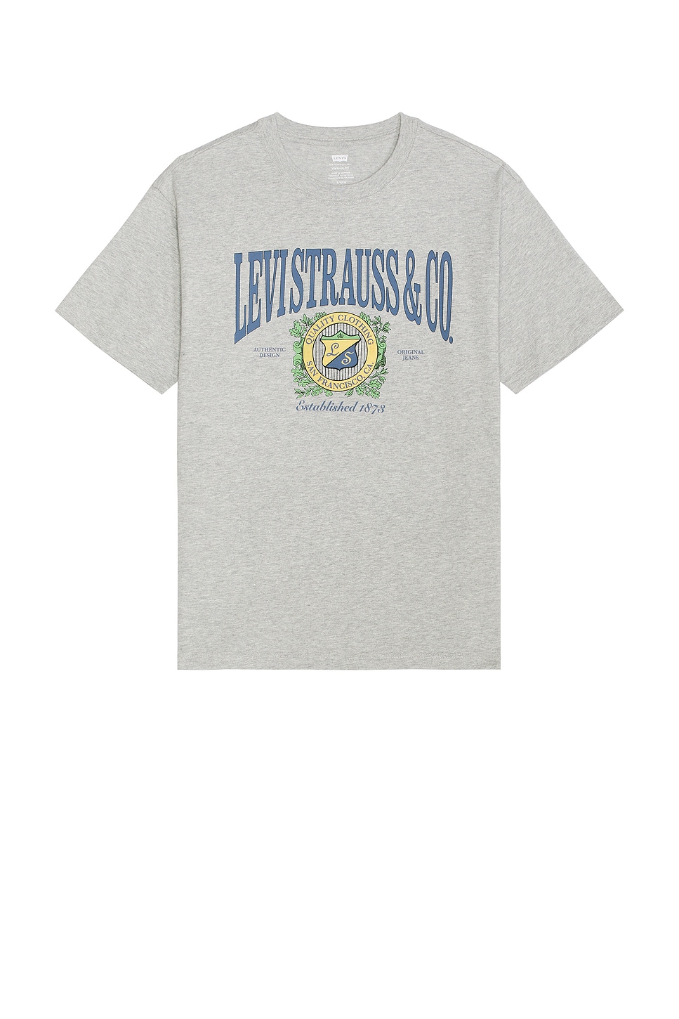

Футболка с принтом в винтажном стиле Levi'S, heather grey