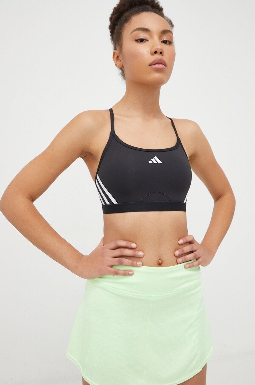 

Спортивный бюстгальтер Aeroreact adidas Performance, черный