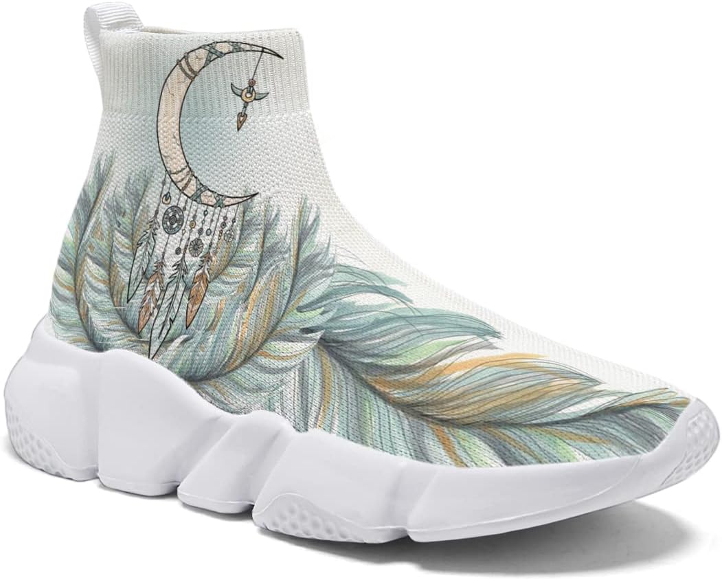 

Мужские модные кроссовки Hetios Dreamcatcher - прогулочные, беговые, сетчатые, для тренировок, повседневные носочные кроссовки, Dreamcatcher 01