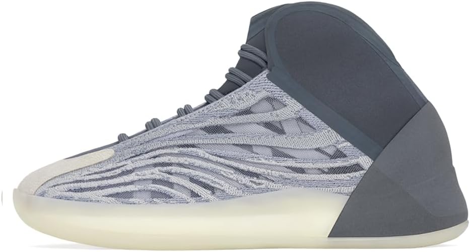 Детские кроссовки adidas Yeezy Quantum на шнуровке для мальчиков, Mono Carbon/Mono Carbon/Mono Carbon — фото 2