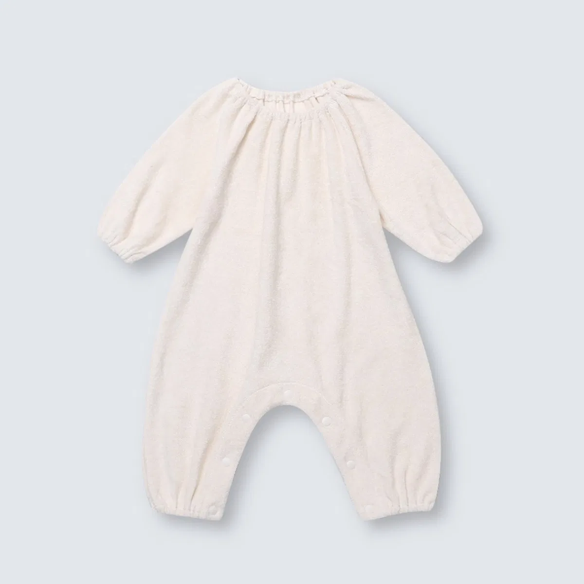 Детский комбинезон Olivia Shirring, кремовый, от Littlegrove