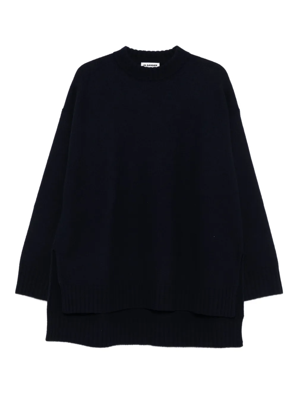 

Свитер с круглым вырезом JIL SANDER, черный