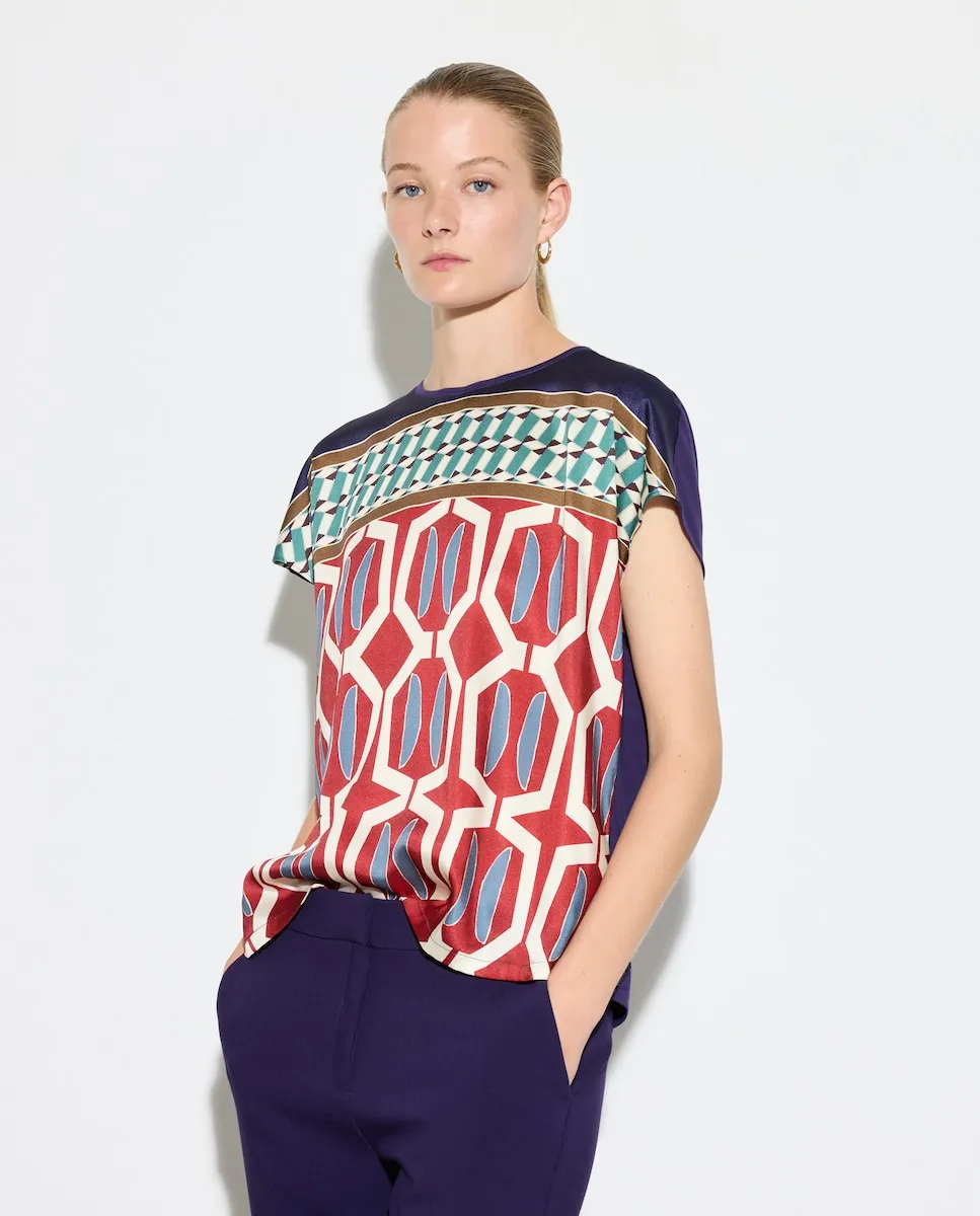 

Футболка с коротким рукавом для женщин с принтом Woman El Corte Inglés, красный