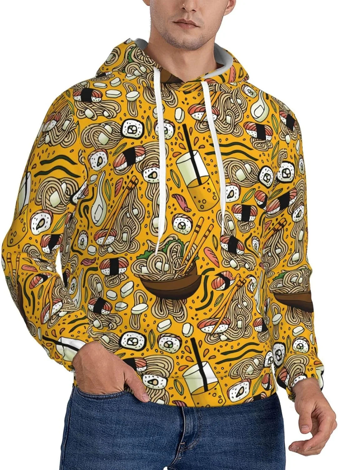 

Толстовка с капюшоном и карманами Cuisine Sushi Roll Ramen SDERDZSE