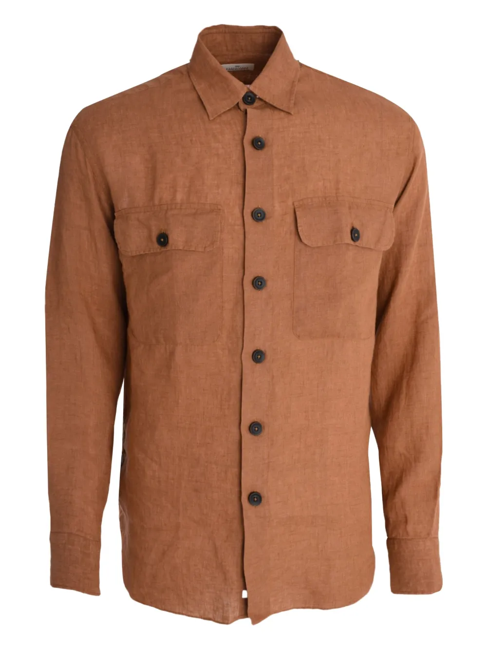 

Льняная рубашка Alessandro Gherardi, оранжевый