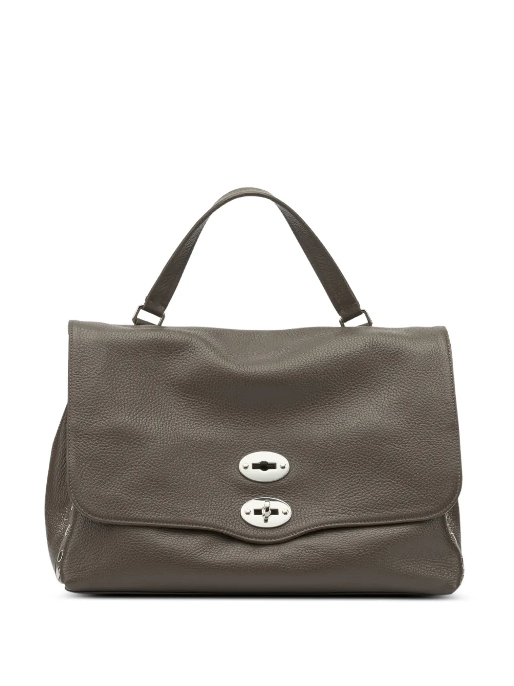 

Сумка-тоут Medium Postina с заклепками и верхней ручкой Zanellato, серый