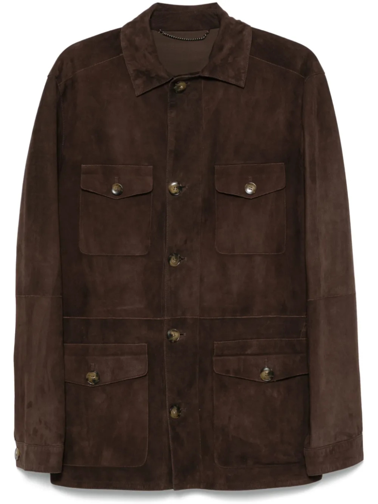 

Куртка на пуговицах Canali, коричневый