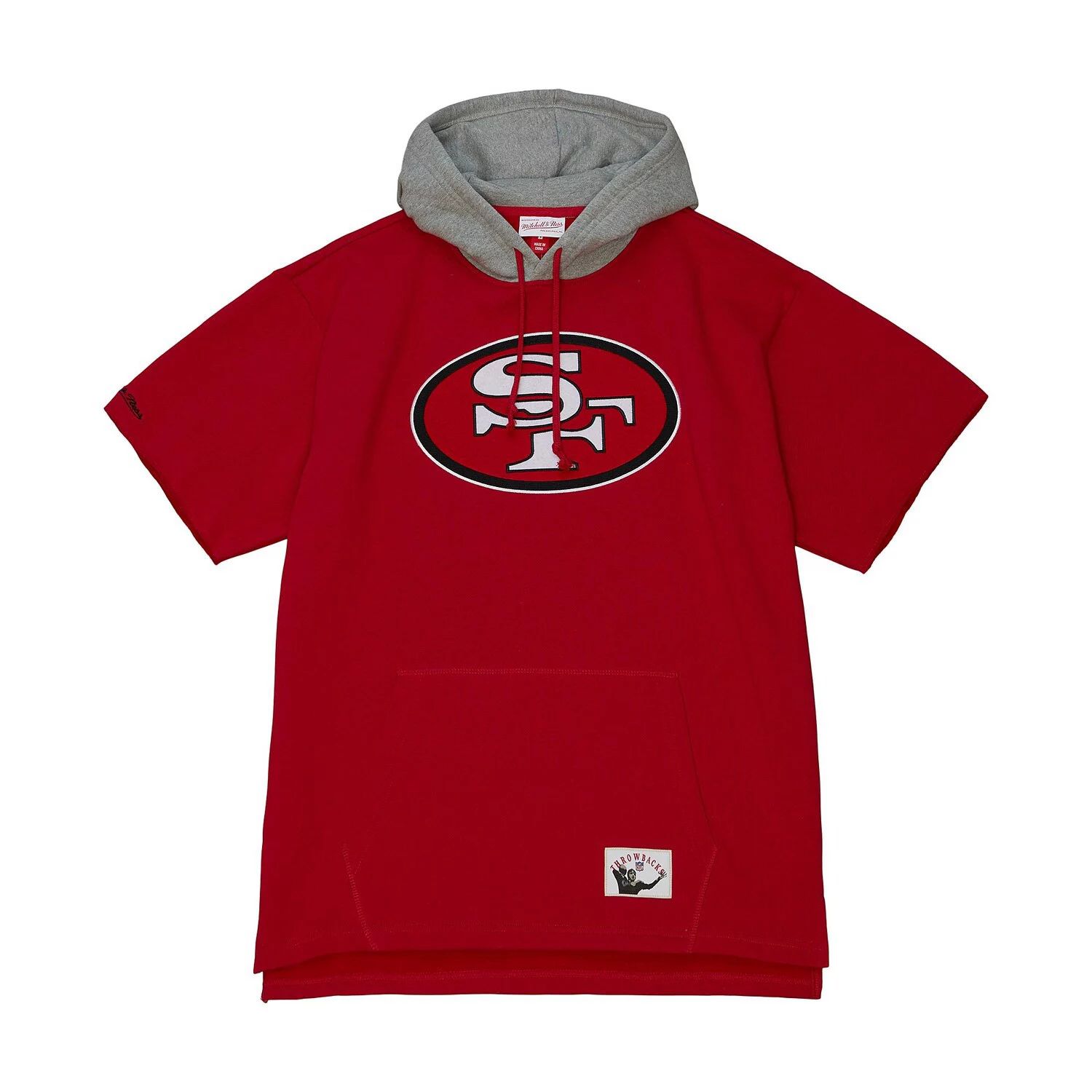 

Мужская толстовка с короткими рукавами Mitchell & Ness Scarlet San Francisco 49ers Postgame