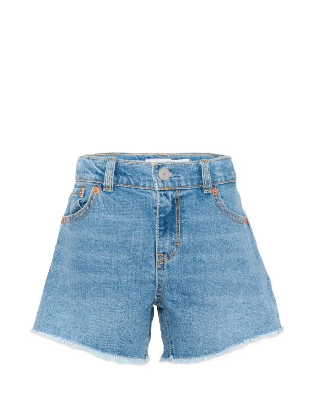 Джинсовые шорты с бахромой Levi's kids, синий