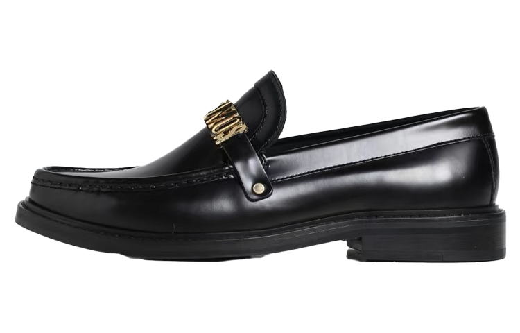 

Кожаные лоферы с логотипом MOSCHINO, Original Shoe Box Included