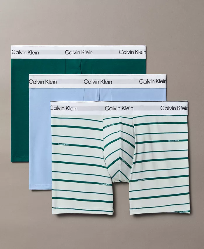 

Комплект из 3 мужских трусов-боксеров Icon Stretch Calvin Klein, мультиколор