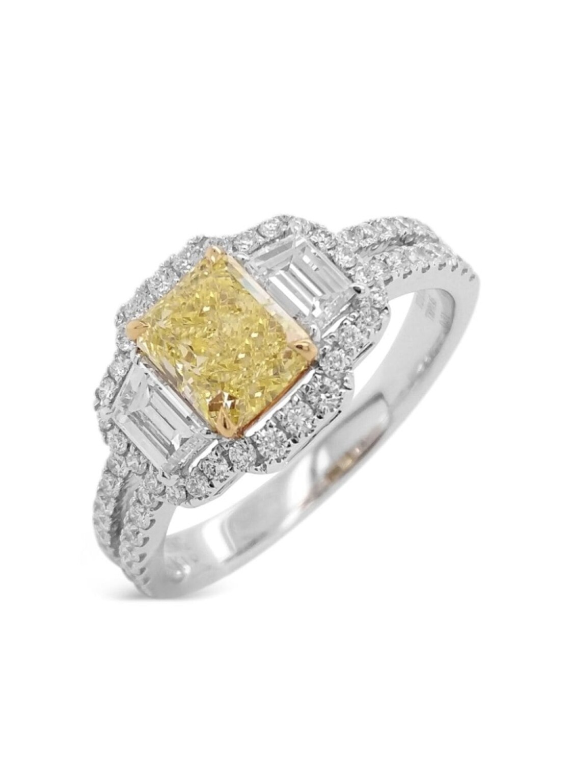 

Кольцо с бриллиантом из 18-каратного белого золота HYT Jewelry, белый