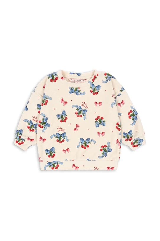 

Детская хлопковая толстовка ITTY SWHEAT SHIRT GOTS Konges Sløjd, бежевый