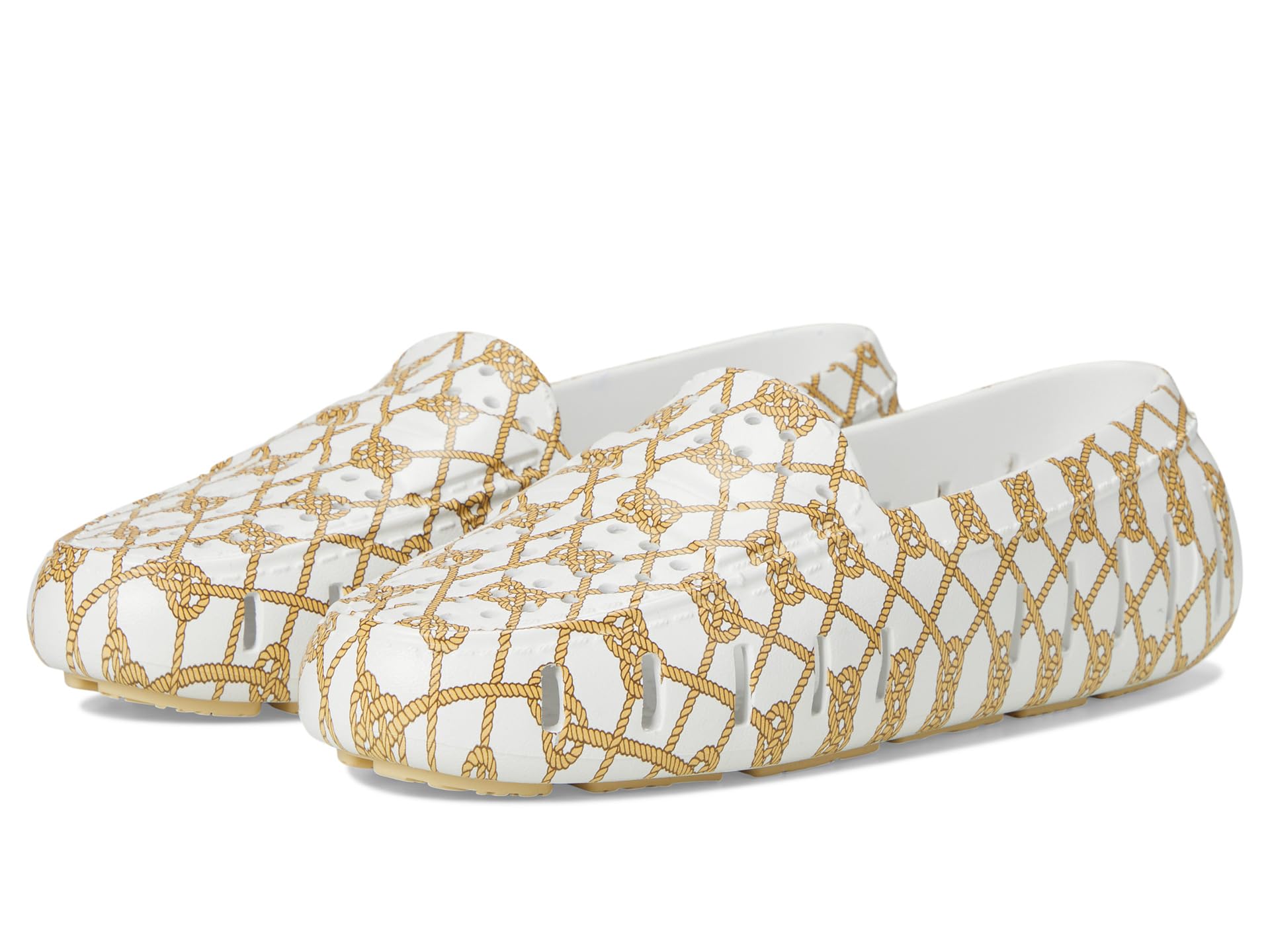 

Лоферы Floafers Country Club Driver Print, цвет White Rope/Cream