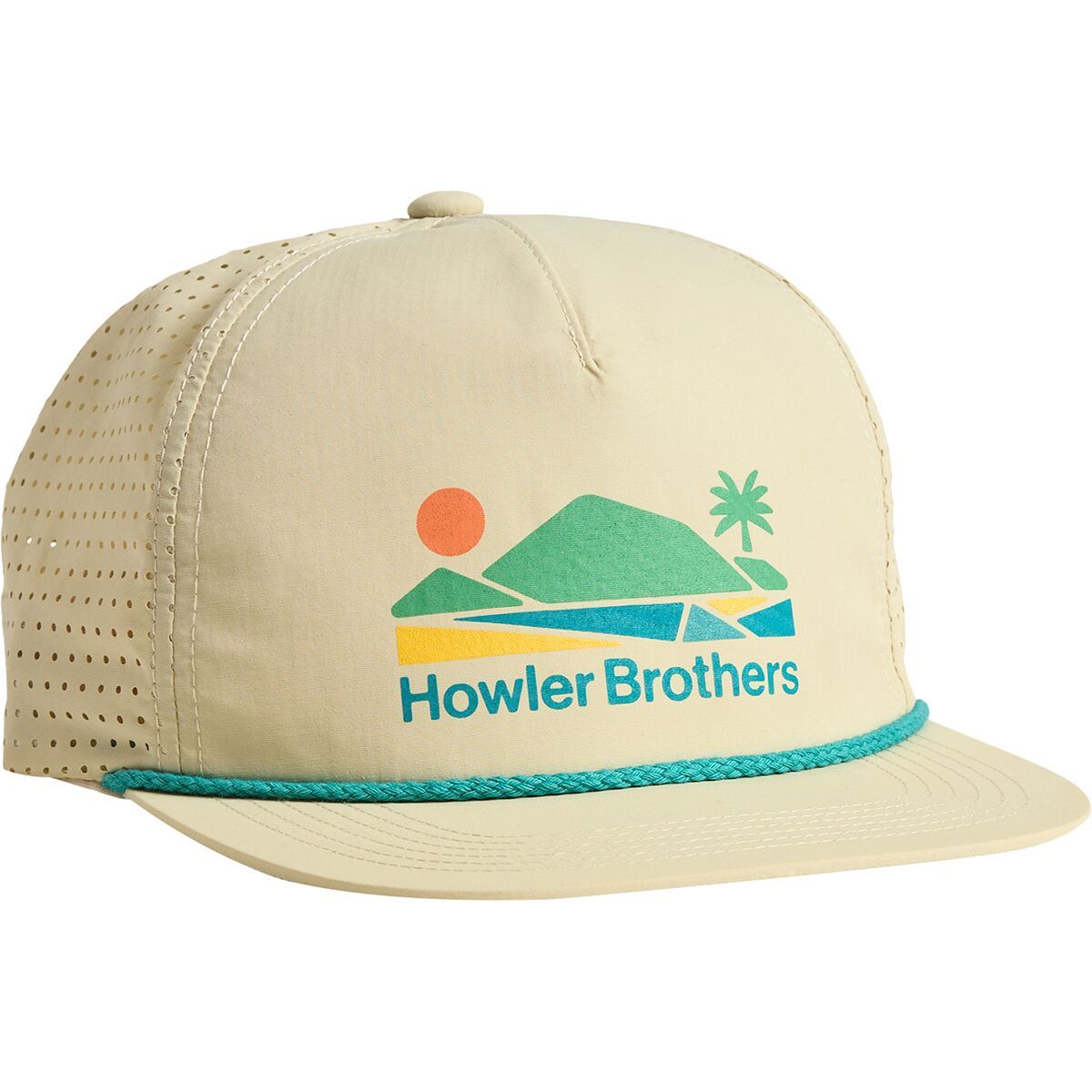 

Техническая кепка Aperture с ремешком Howler Brothers, цвет bahia de howler : stone