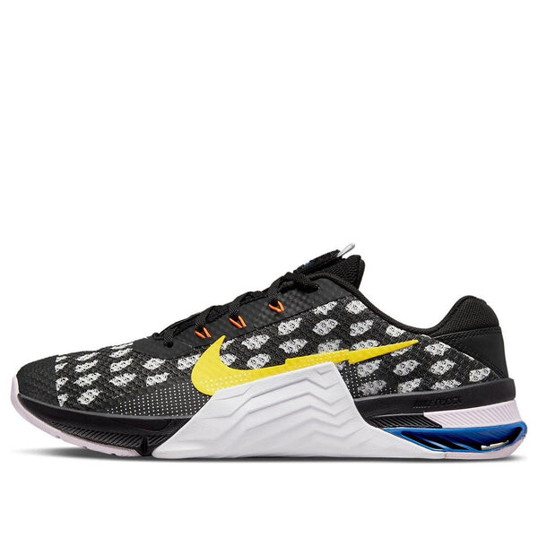 

Кроссовки metcon 7 'polka black yellow strike' Nike, черный