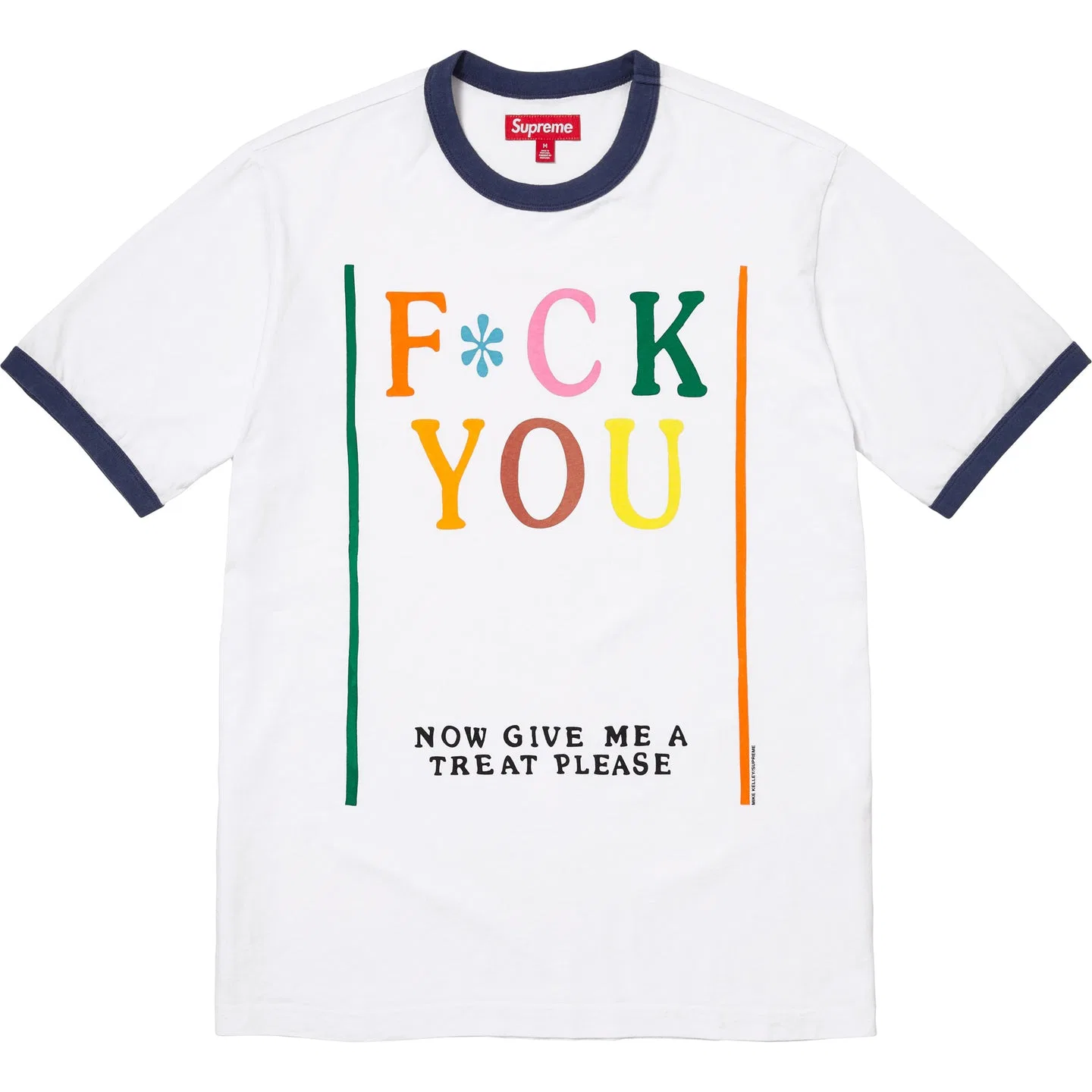 Футболка ringer unisex x Mike Kelley SS26 WEEK8 Supreme, White